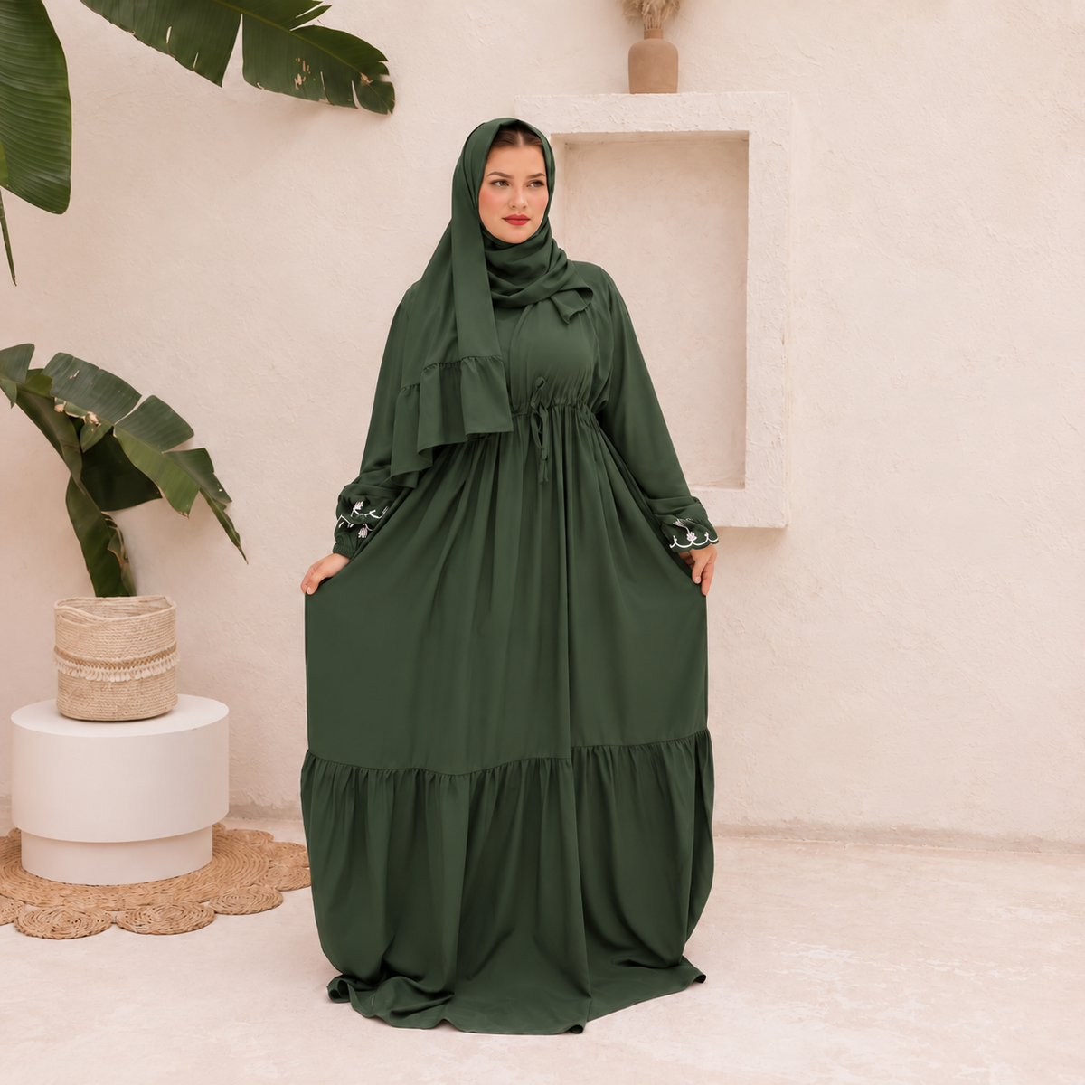 فستان إسدال سادة
