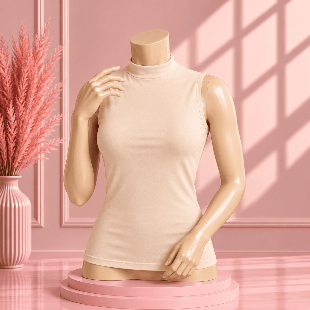 cut top high neck